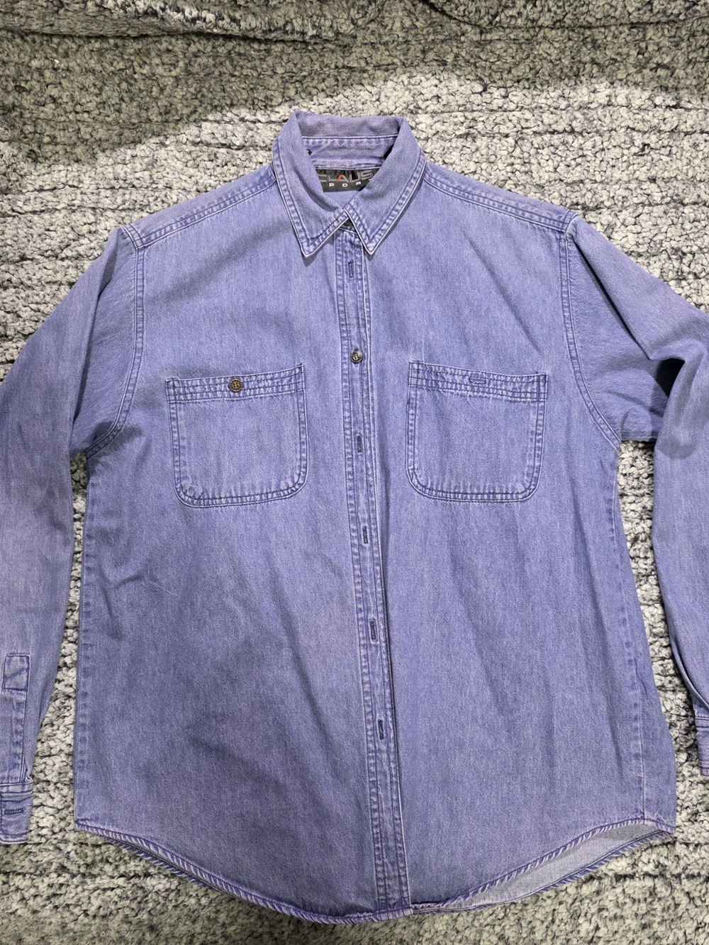 Classic Men's Lavender Denim Shirt - Chaus Sport